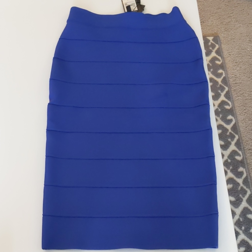 BCBGMaxAzria Blue Pencil Skirt